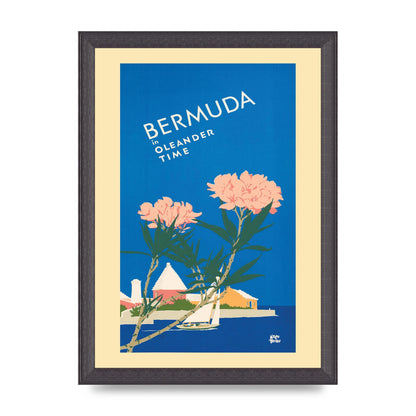 Travel Poster Bermuda Wall Art - A4 framed