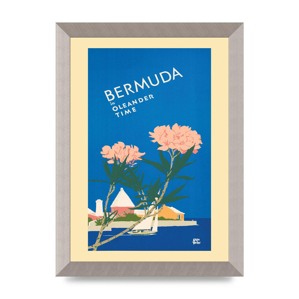 Travel Poster Bermuda Wall Art - A4 framed