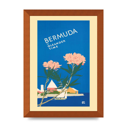 Travel Poster Bermuda Wall Art - A4 framed