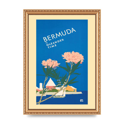 Travel Poster Bermuda Wall Art - A4 framed