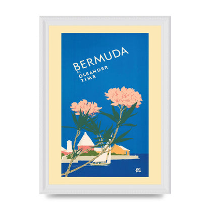 Travel Poster Bermuda Wall Art - A4 framed
