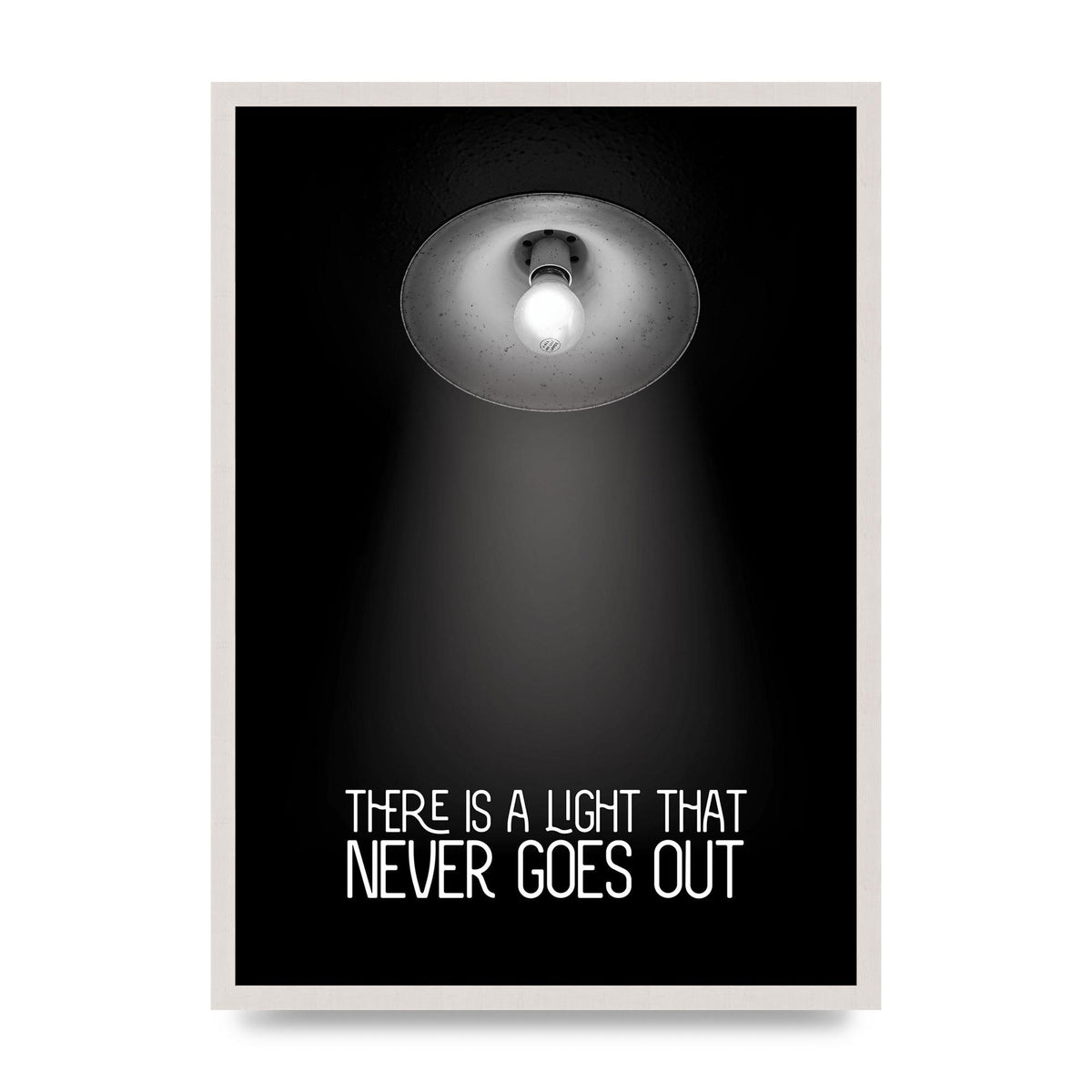 There Is A Light That Never Goes Out Wall Art - A2 framed