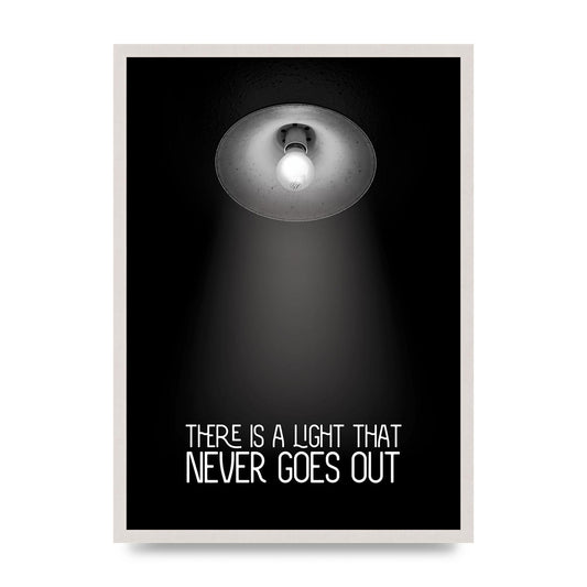 There Is A Light That Never Goes Out Wall Art - A2 framed