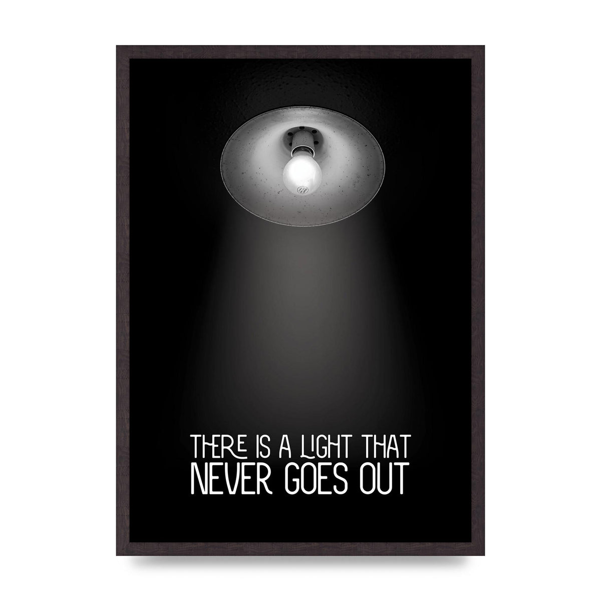 There Is A Light That Never Goes Out Wall Art - A2 framed