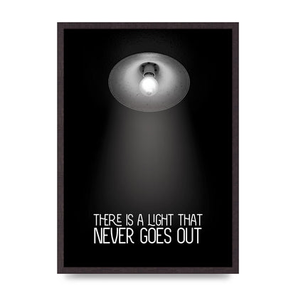 There Is A Light That Never Goes Out Wall Art - A2 framed