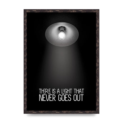 There Is A Light That Never Goes Out Wall Art - A2 framed