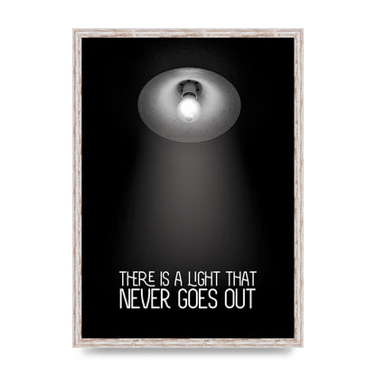 There Is A Light That Never Goes Out Wall Art - A2 framed