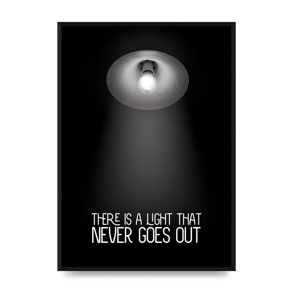 There Is A Light That Never Goes Out Wall Art - A2 framed