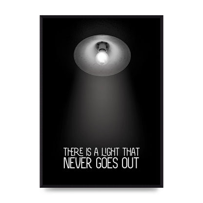 There Is A Light That Never Goes Out Wall Art - A2 framed