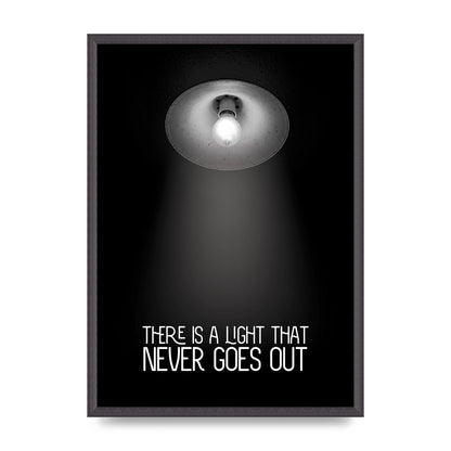 There Is A Light That Never Goes Out Wall Art - A2 framed
