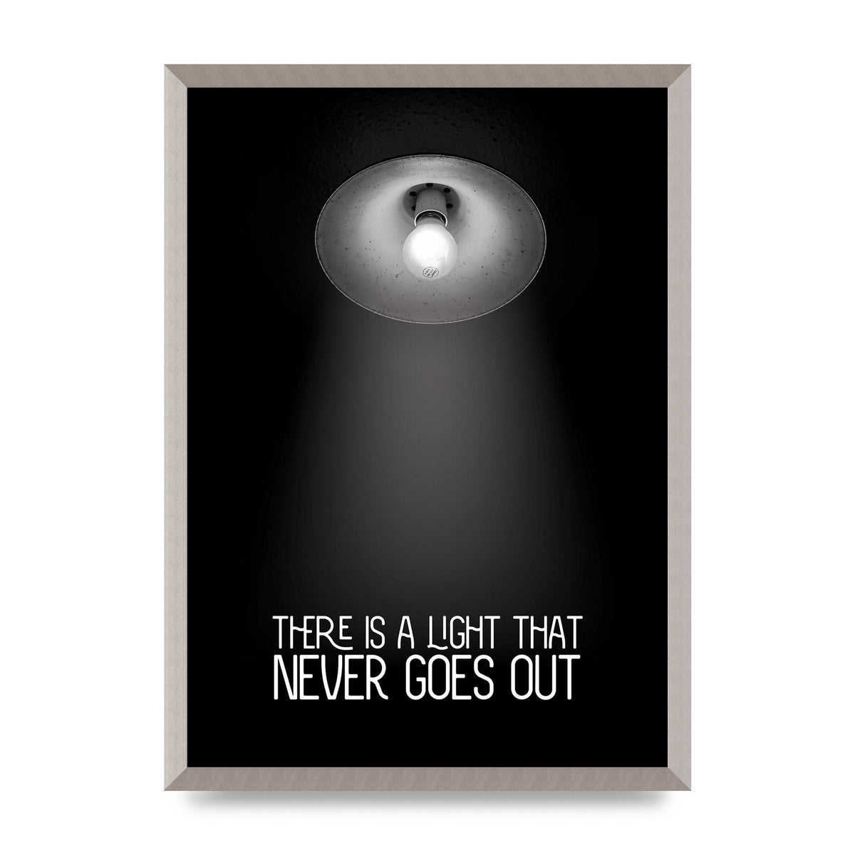 There Is A Light That Never Goes Out Wall Art - A2 framed