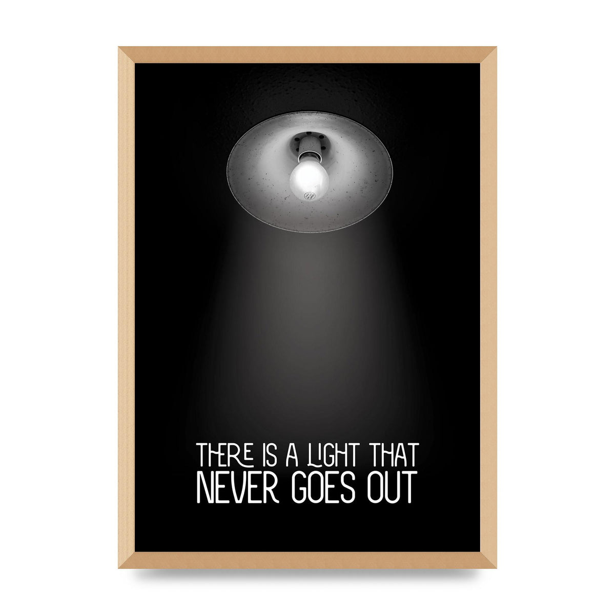 There Is A Light That Never Goes Out Wall Art - A2 framed