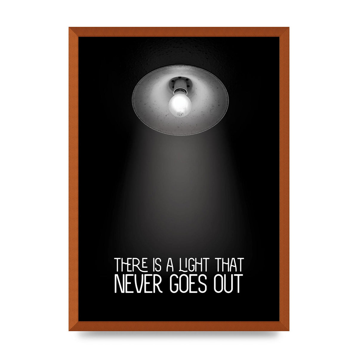 There Is A Light That Never Goes Out Wall Art - A2 framed