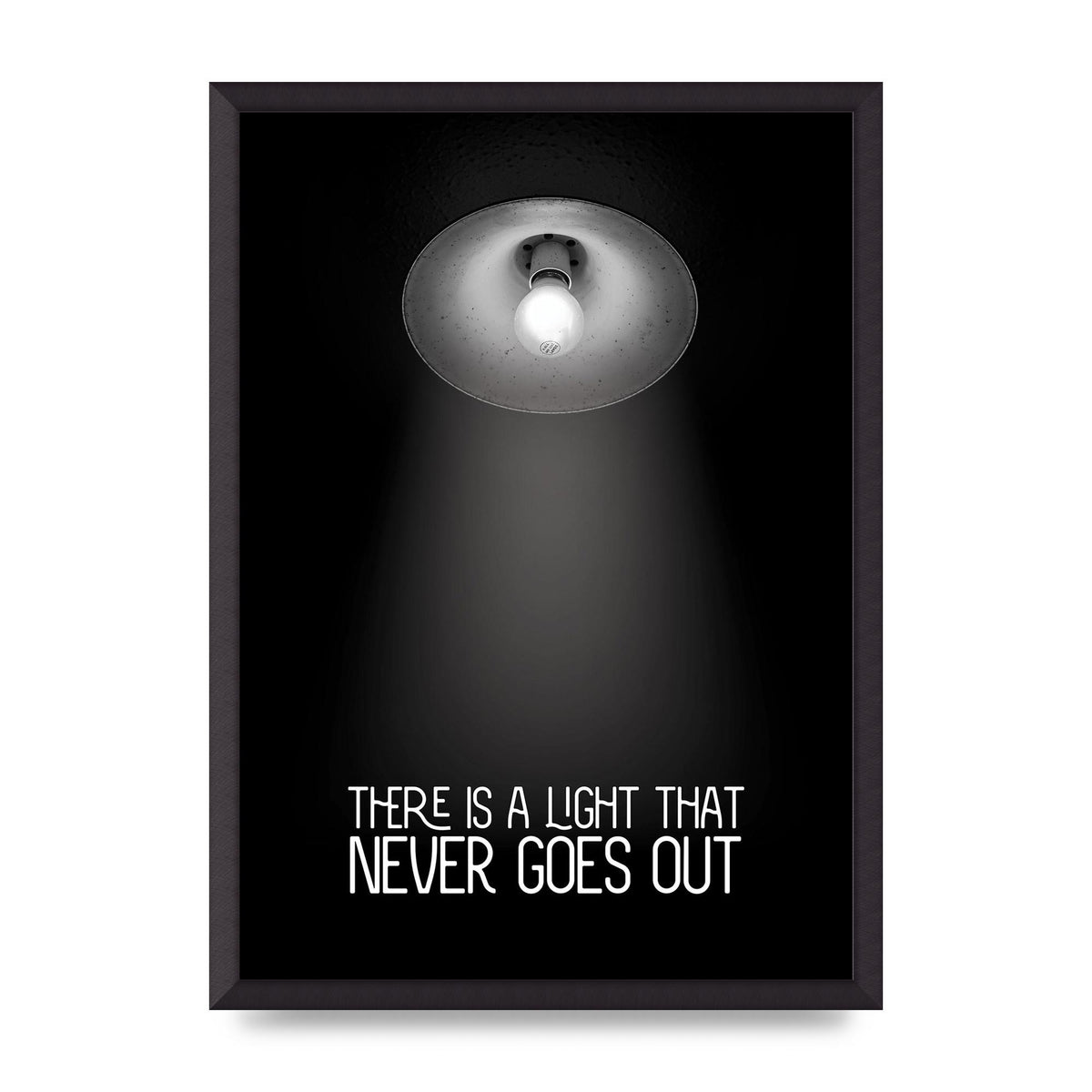 There Is A Light That Never Goes Out Wall Art - A2 framed
