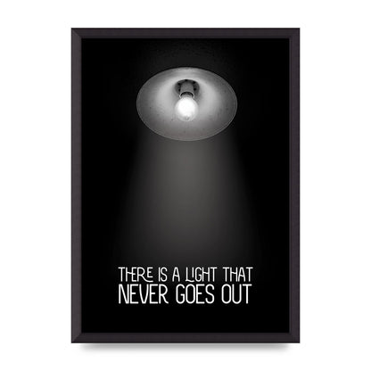 There Is A Light That Never Goes Out Wall Art - A2 framed