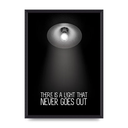 There Is A Light That Never Goes Out Wall Art - A2 framed