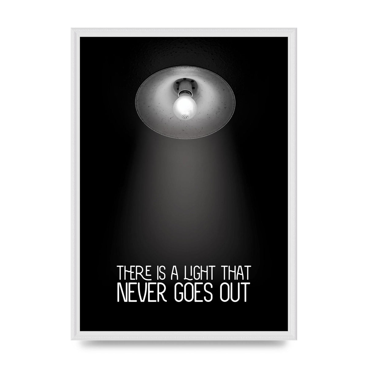 There Is A Light That Never Goes Out Wall Art - A2 framed