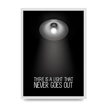 There Is A Light That Never Goes Out Wall Art - A2 framed