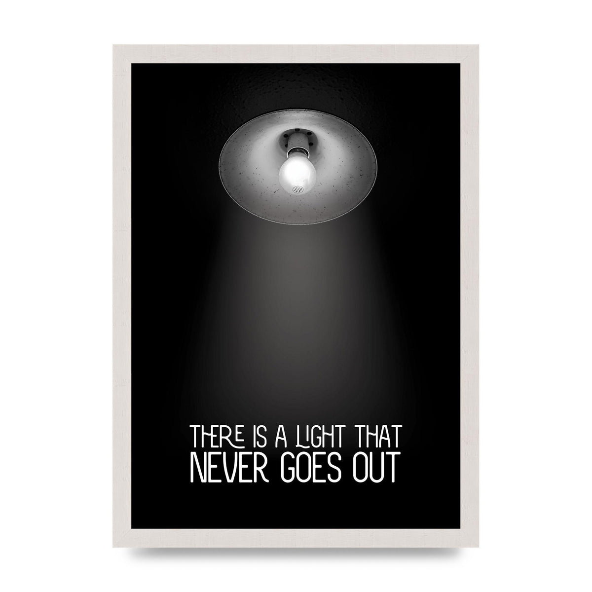 There Is A Light That Never Goes Out Wall Art - A3 framed