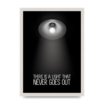 There Is A Light That Never Goes Out Wall Art - A3 framed