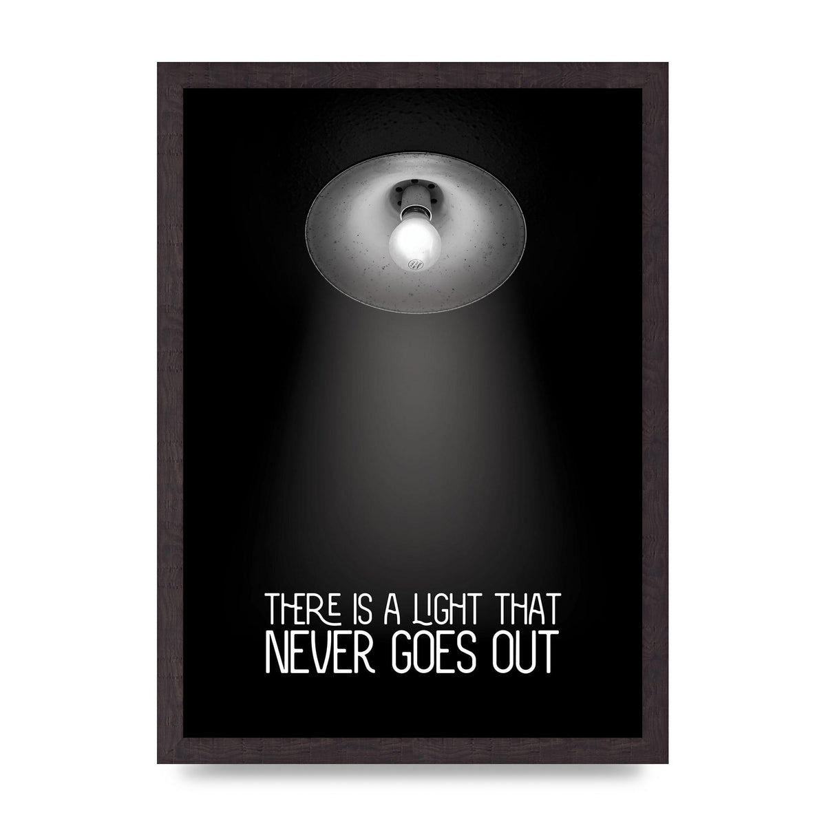 There Is A Light That Never Goes Out Wall Art - A3 framed