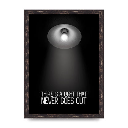 There Is A Light That Never Goes Out Wall Art - A3 framed