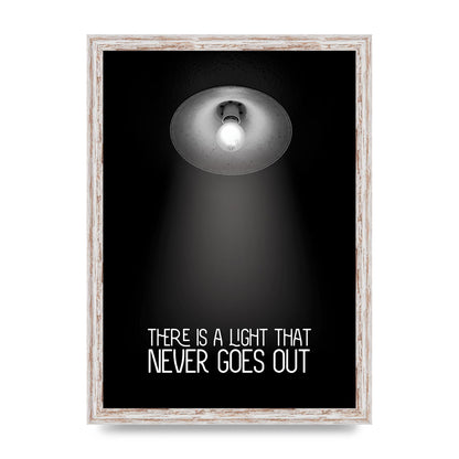 There Is A Light That Never Goes Out Wall Art - A3 framed