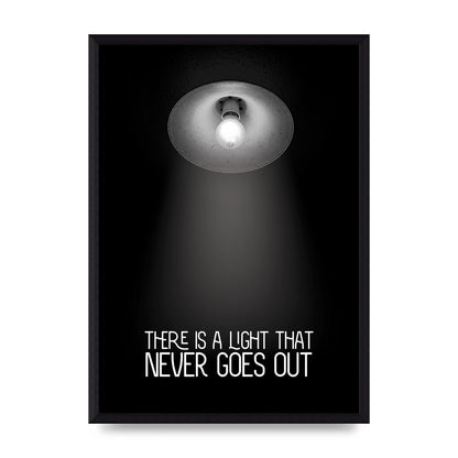 There Is A Light That Never Goes Out Wall Art - A3 framed