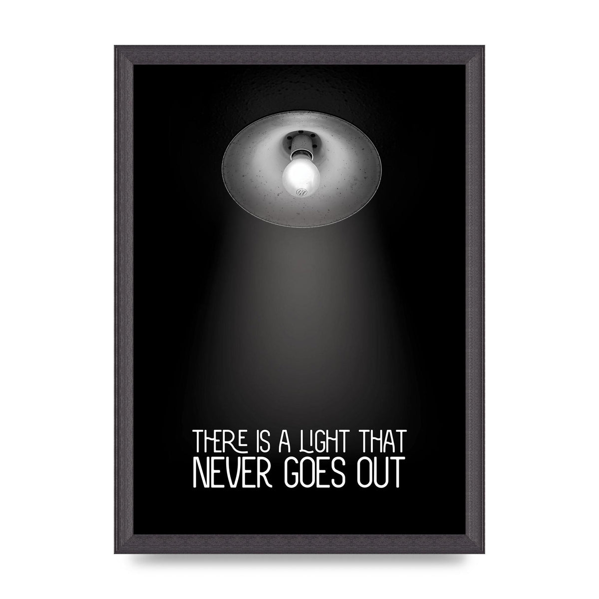 There Is A Light That Never Goes Out Wall Art - A3 framed
