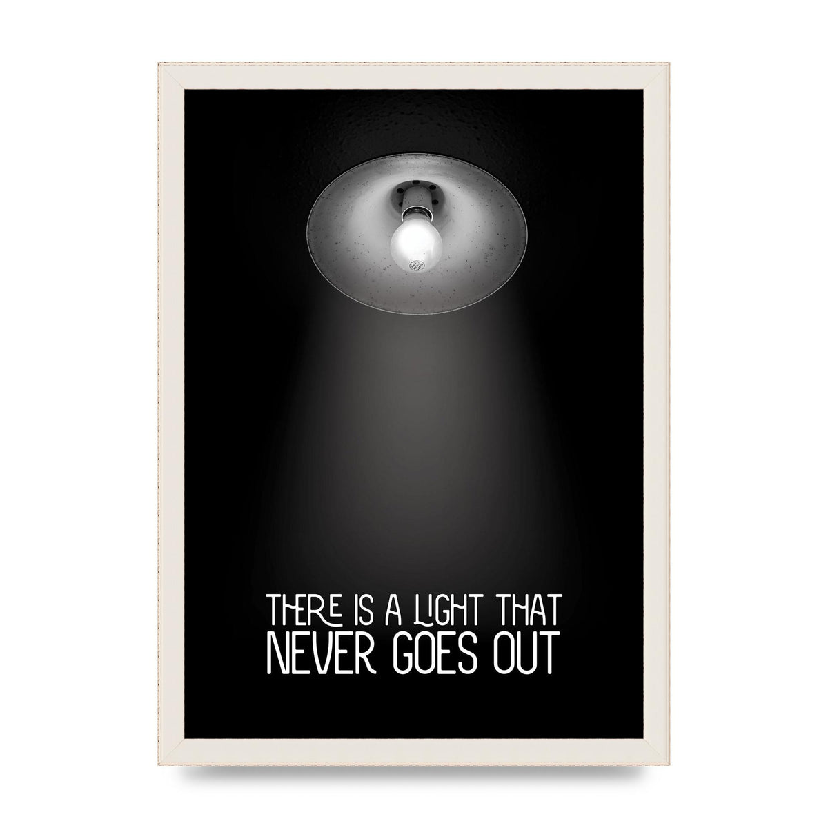 There Is A Light That Never Goes Out Wall Art - A3 framed