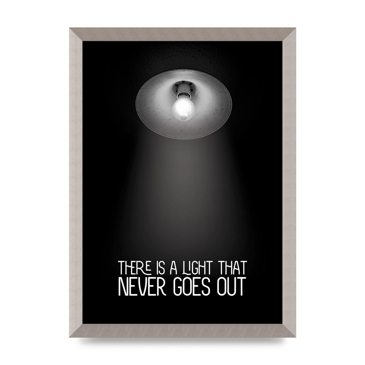 There Is A Light That Never Goes Out Wall Art - A3 framed