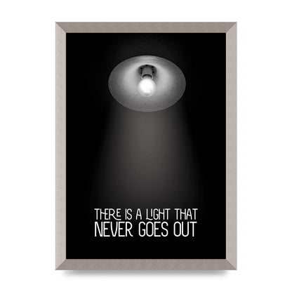 There Is A Light That Never Goes Out Wall Art - A3 framed