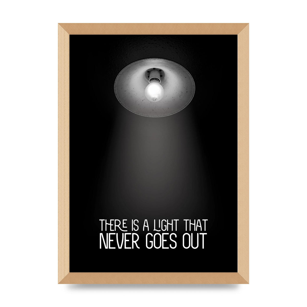 There Is A Light That Never Goes Out Wall Art - A3 framed