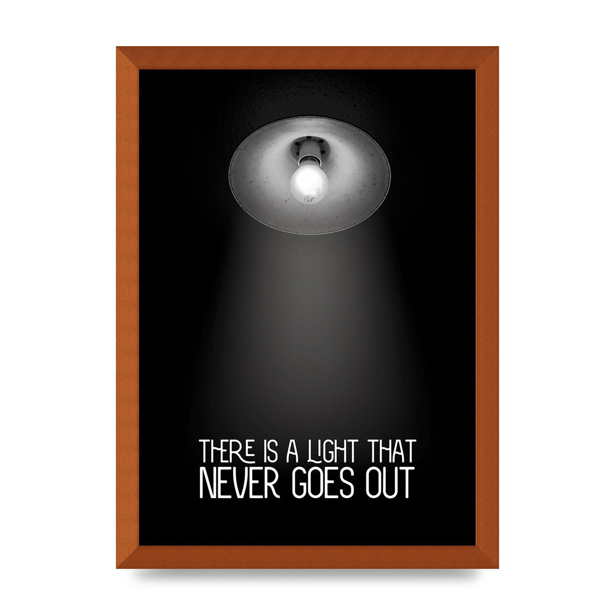 There Is A Light That Never Goes Out Wall Art - A3 framed