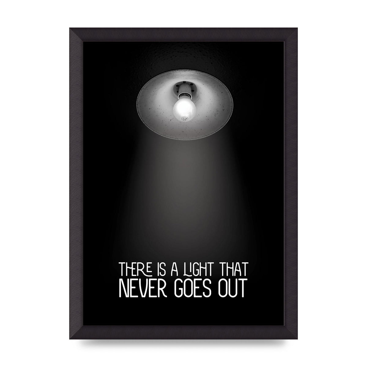 There Is A Light That Never Goes Out Wall Art - A3 framed