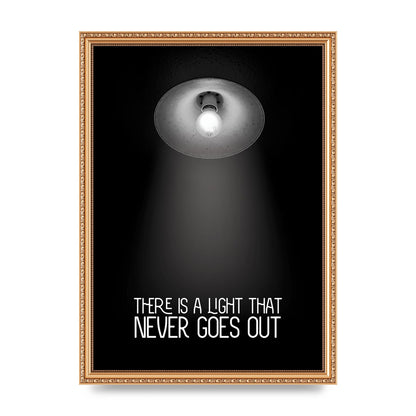 There Is A Light That Never Goes Out Wall Art - A3 framed