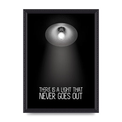 There Is A Light That Never Goes Out Wall Art - A3 framed