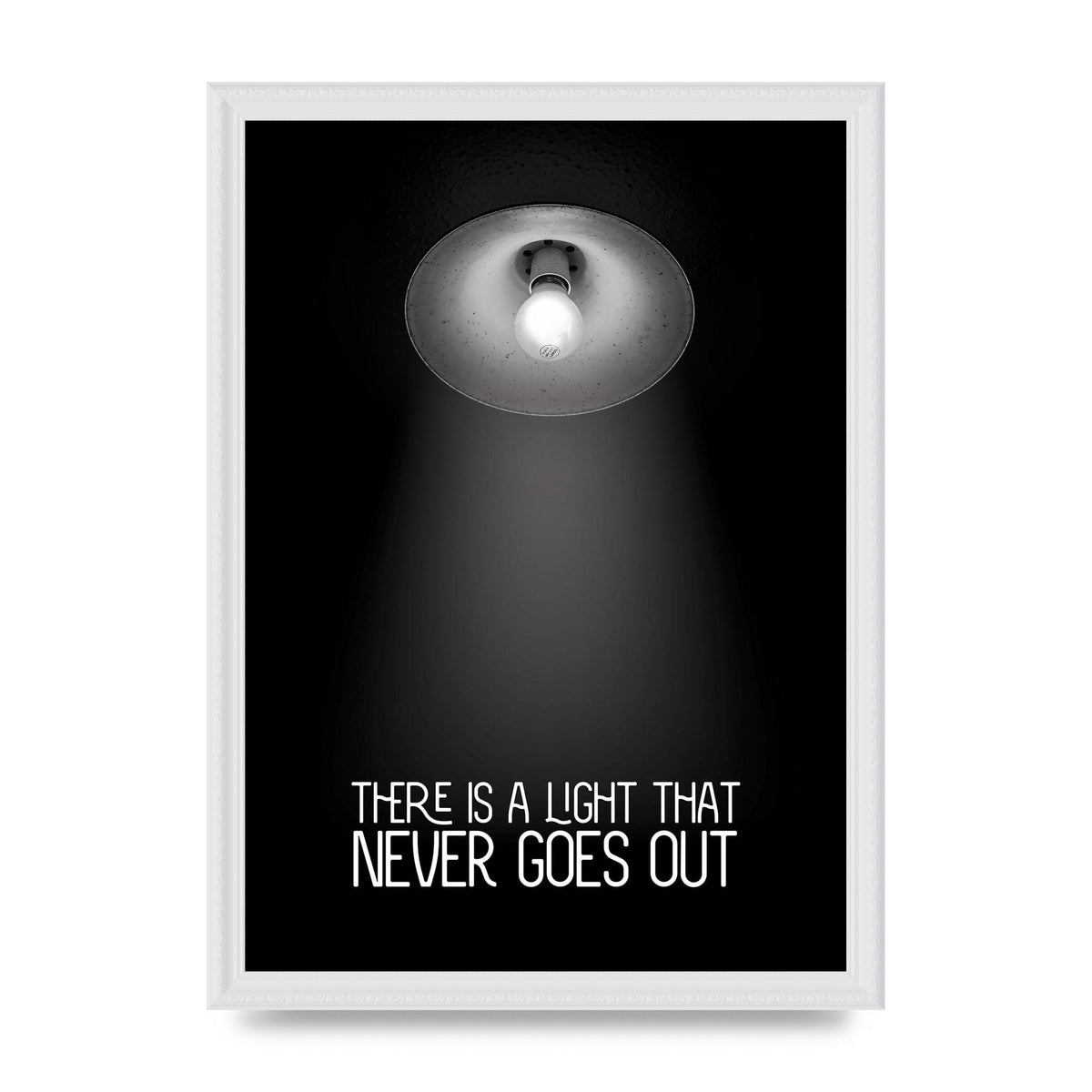 There Is A Light That Never Goes Out Wall Art - A3 framed