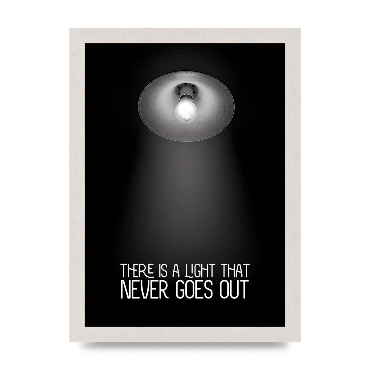 There Is A Light That Never Goes Out Wall Art - A4 framed