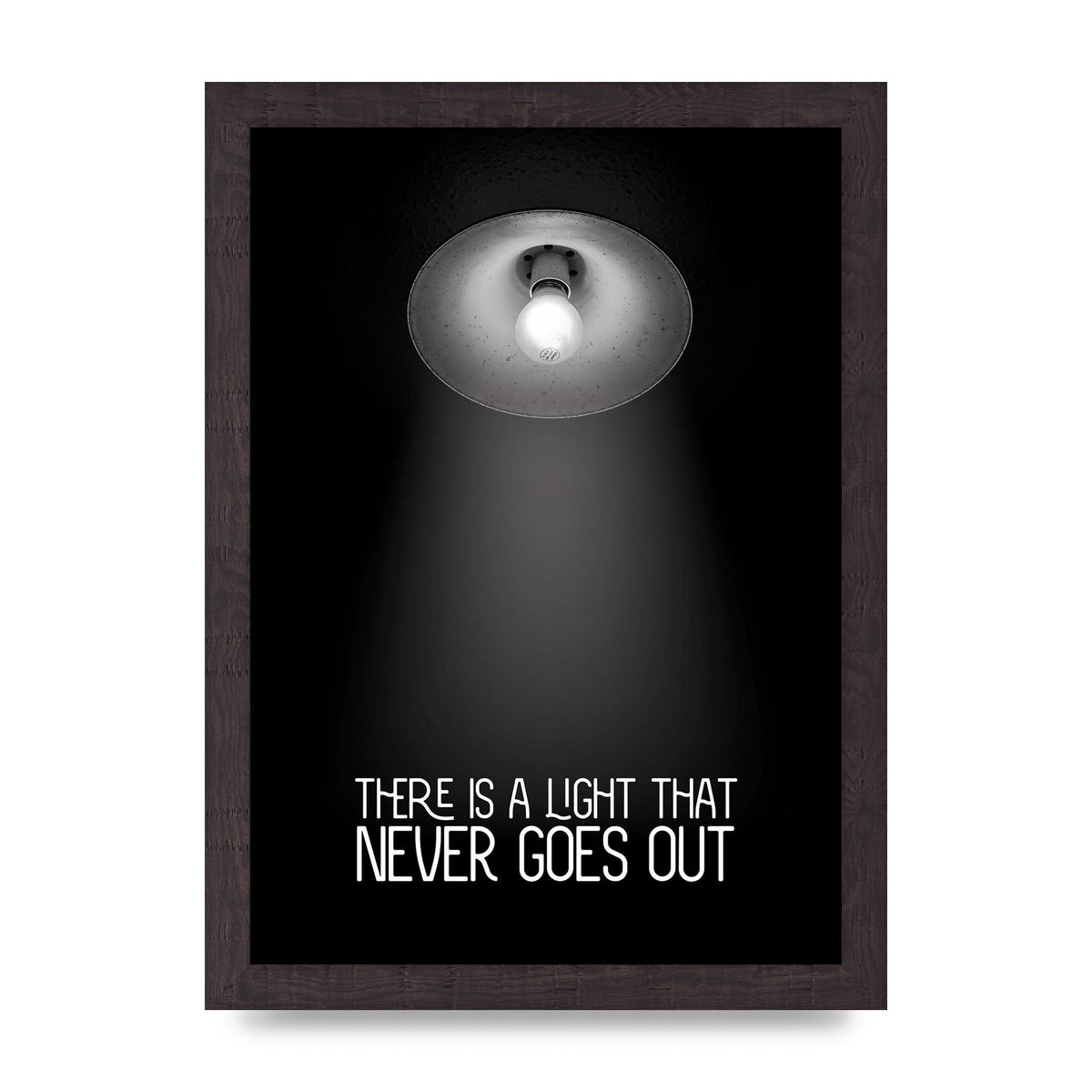 There Is A Light That Never Goes Out Wall Art - A4 framed