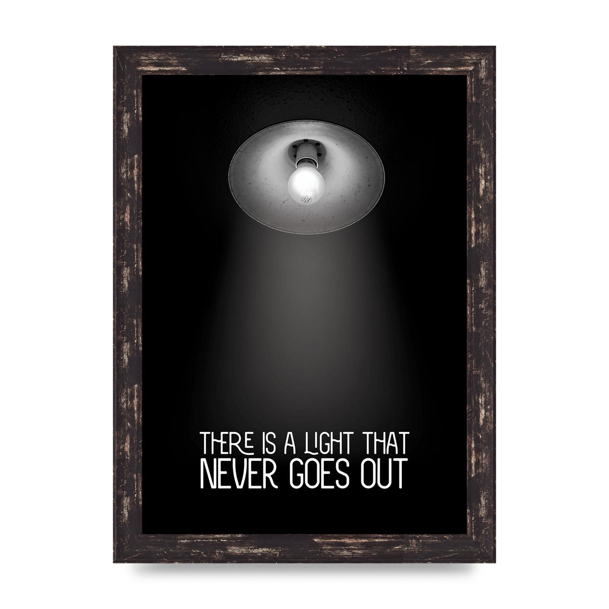 There Is A Light That Never Goes Out Wall Art - A4 framed