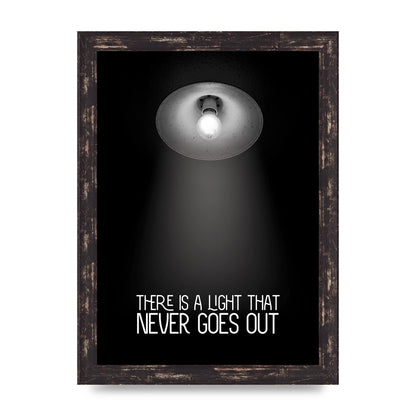 There Is A Light That Never Goes Out Wall Art - A4 framed