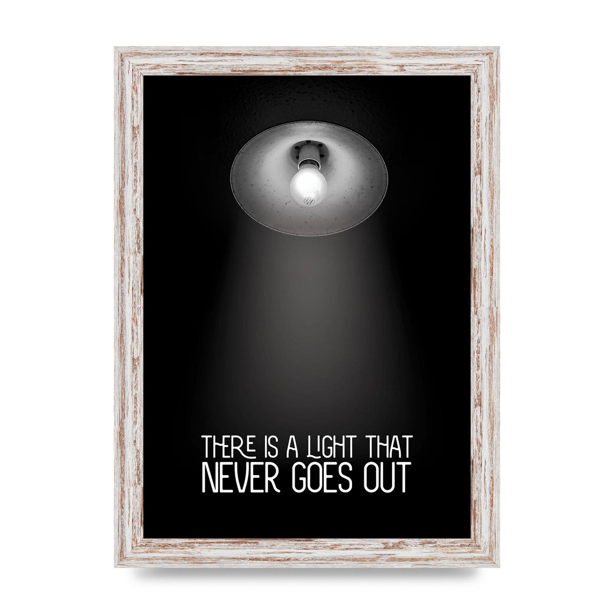 There Is A Light That Never Goes Out Wall Art - A4 framed