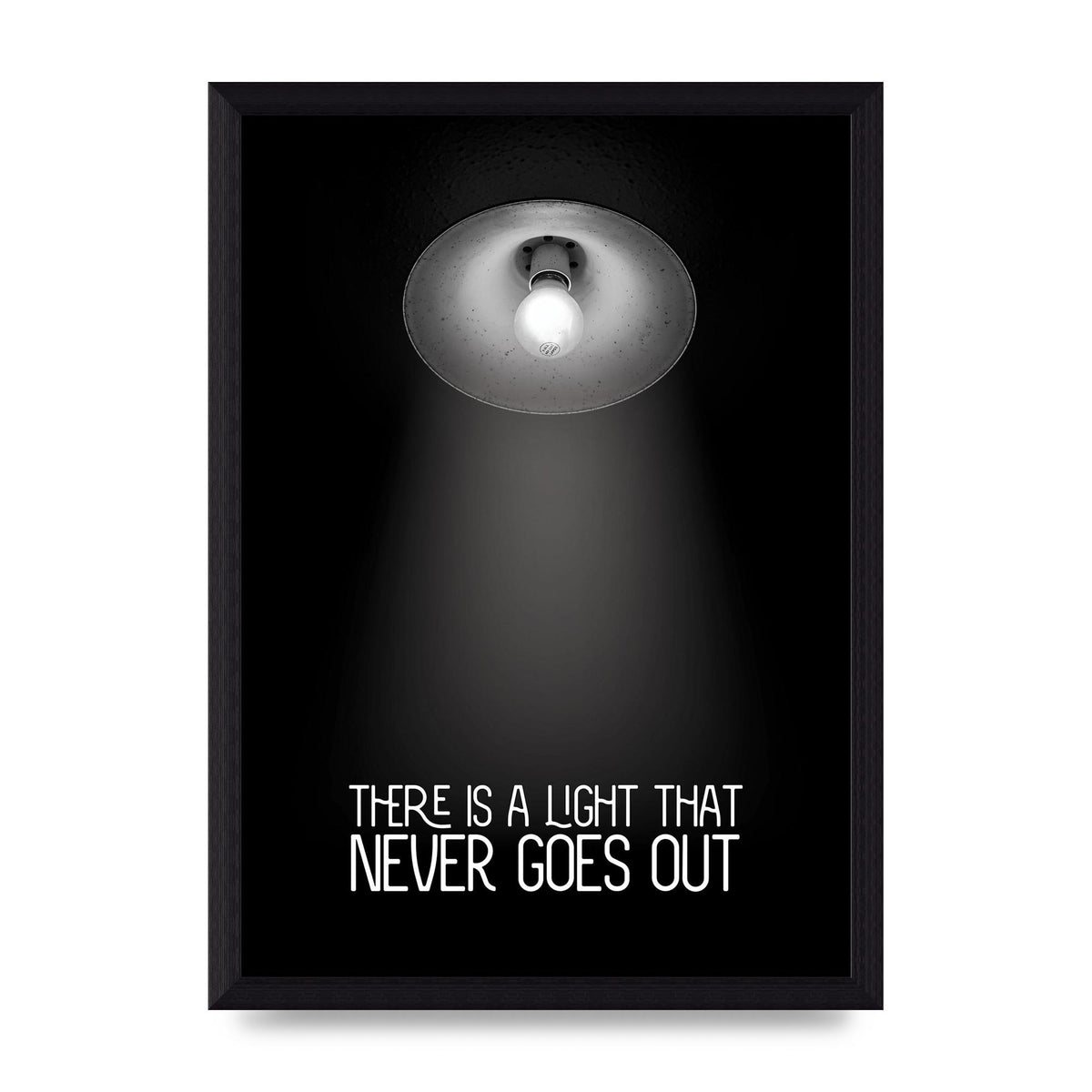 There Is A Light That Never Goes Out Wall Art - A4 framed