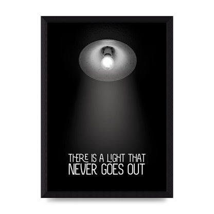 There Is A Light That Never Goes Out Wall Art - A4 framed