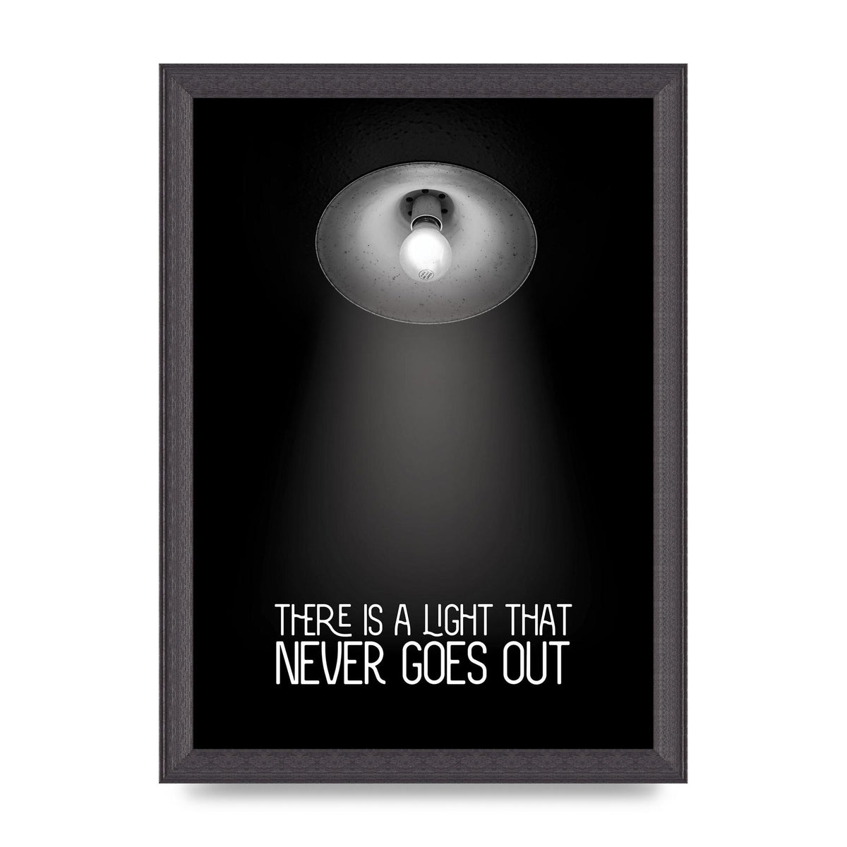 There Is A Light That Never Goes Out Wall Art - A4 framed