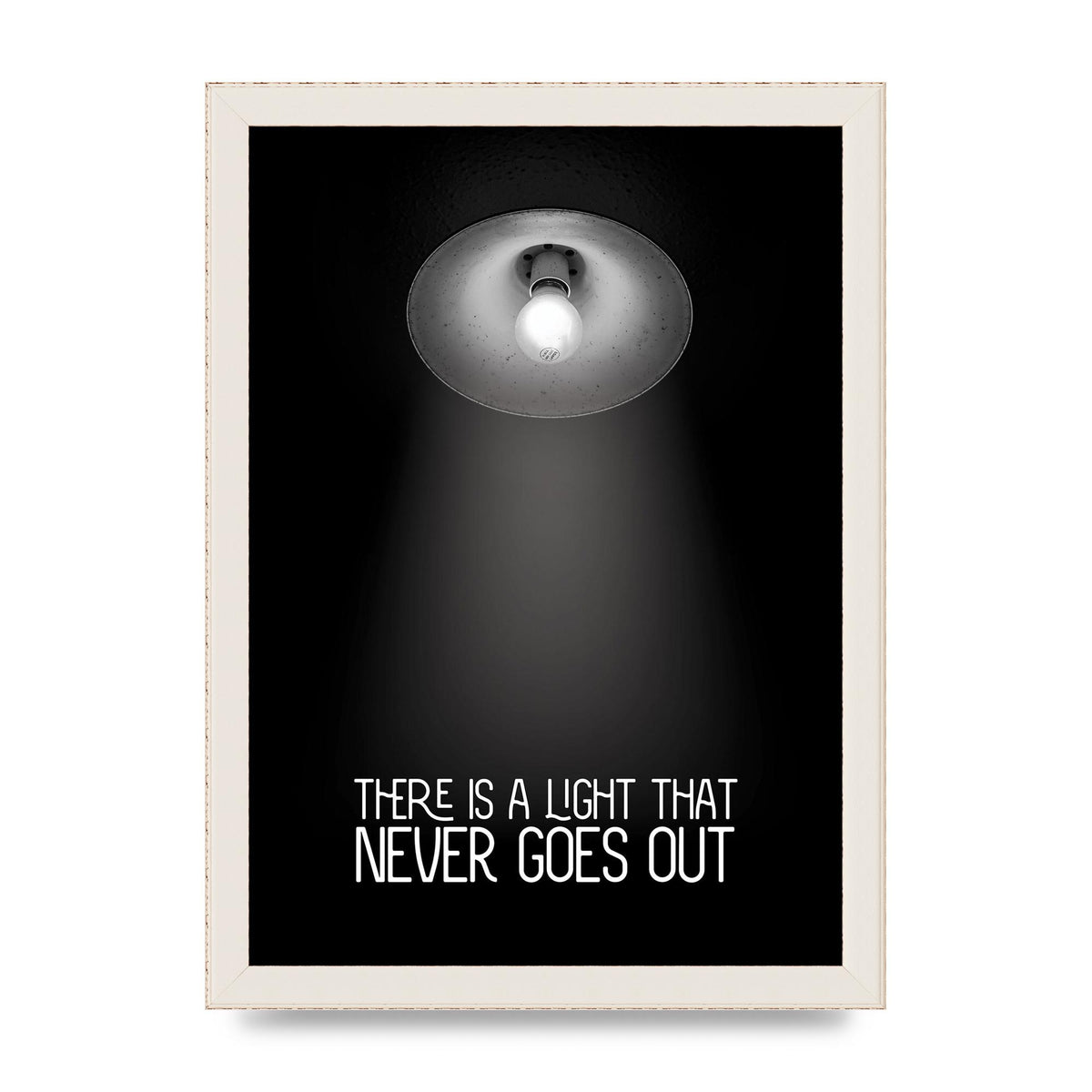 There Is A Light That Never Goes Out Wall Art - A4 framed