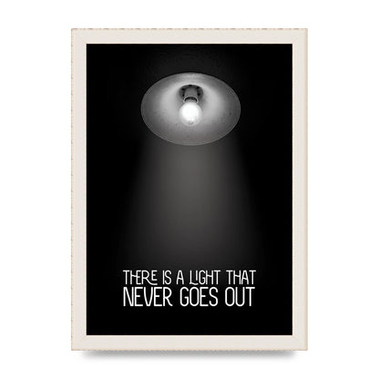 There Is A Light That Never Goes Out Wall Art - A4 framed