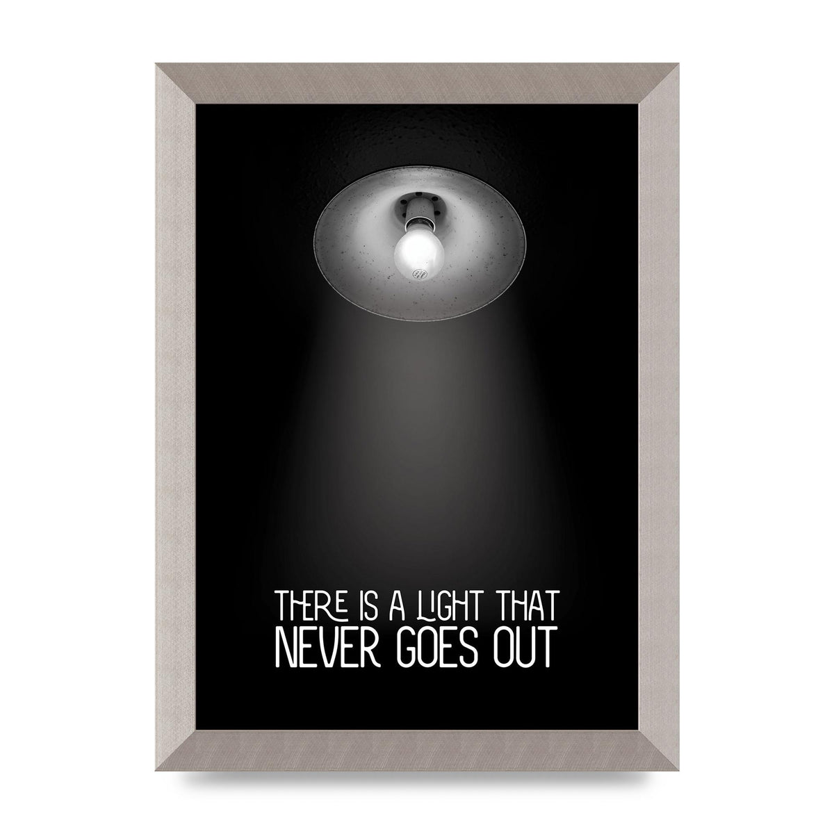 There Is A Light That Never Goes Out Wall Art - A4 framed