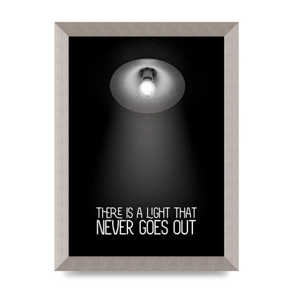 There Is A Light That Never Goes Out Wall Art - A4 framed